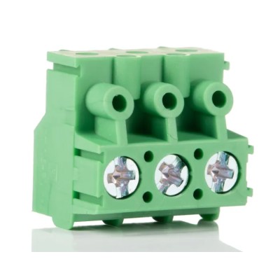 Phoenix Contact PT 1.5/3-PVH-5.0 Series Pluggable Terminal Block 3-Contact 5 mm Pitch 1 Row 15A 630V Nylon Housing 1934874