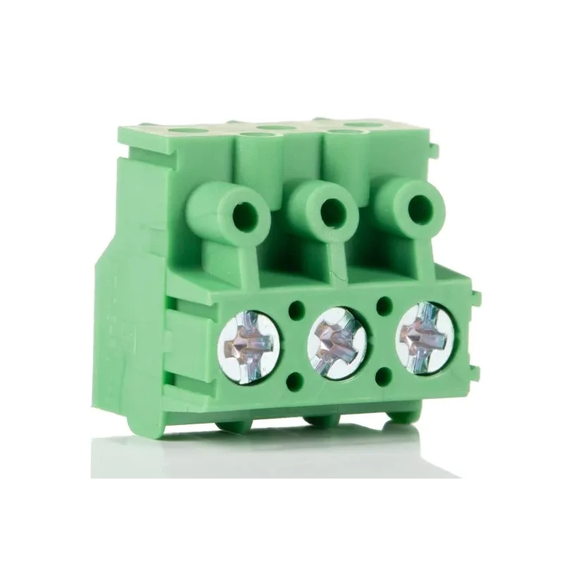 Phoenix Contact PT 1.5/3-PVH-5.0 Series Pluggable Terminal Block 3-Contact 5 mm Pitch 1 Row 15A 630V Nylon Housing 1934874