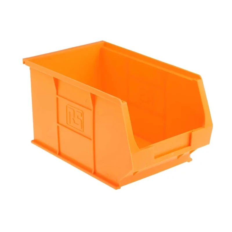 RS PRO Polypropylene Storage Bin 240 mm x 150 mm x 130 mm Orange 469-6778