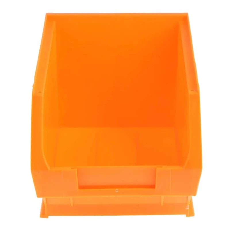 RS PRO Polypropylene Storage Bin 240 mm x 150 mm x 130 mm Orange 469-6778