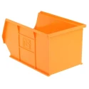 RS PRO Polypropylene Storage Bin 240 mm x 150 mm x 130 mm Orange 469-6778