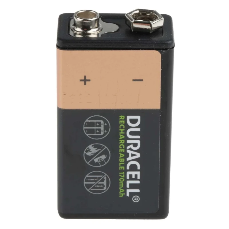 Duracell 170 mAh NiMH 9V Rechargeable Battery 5000394056008