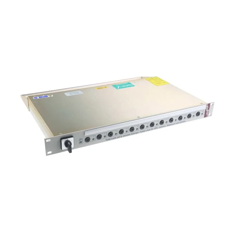 RS PRO 20A 250V 12 Gang Fused IEC C13 Socket Bar with Switchable Outputs 19in Rack Mount 472-6475