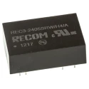 Recom DC/DC Converter Through Hole, 5V DC Output, 600 mA, 18-36V DC Input, 3W Power, DIP Package, 24 Pins, 85°C Max REC3