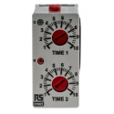RS PRO UNI Series Multi-voltage Timer Relay, 11-Contact, DPDT Switch, 12 to 250 V dc, 12V/240 V ac, 0.1 s to 100 178-5022