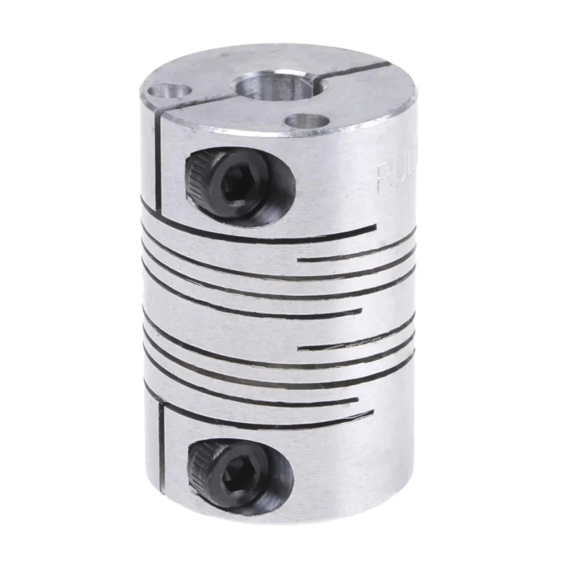 Ruland Aluminium Clamp Style Flexible Shaft Coupler, 25.4 mm OD, 8 mm Bore, 38.1 mm Length, 6000 RPM, 3.73 Nm FCMR25-8-8-A