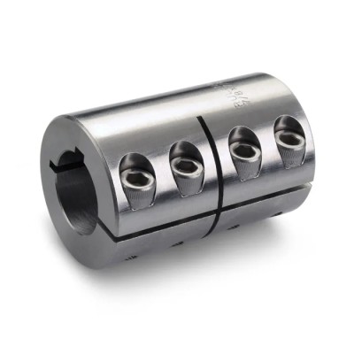 Ruland Stainless Steel Rigid Shaft Coupling 34 mm OD, Clamp Style, 60 Nm Torque Rating MCLC-16-16-SS