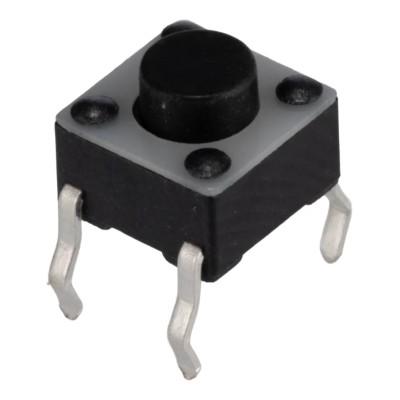 TE Connectivity Black Tactile Switch Button SPST 50mA 24 V dc Surface Mount 1.4 mm Actuator Length 1825910-6