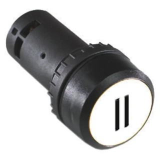 ABB Compact Series Illuminated Push Button Switch, Momentary, Panel Mount, 22 mm Cutout, SPST 1SFA619120R1015 CP12-10W-10