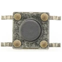 TE Connectivity IP67 Black Tactile Switch Button 0.7 mm SPST 50mA 12V AC 115V DC Surface Mount 2-1437565-7