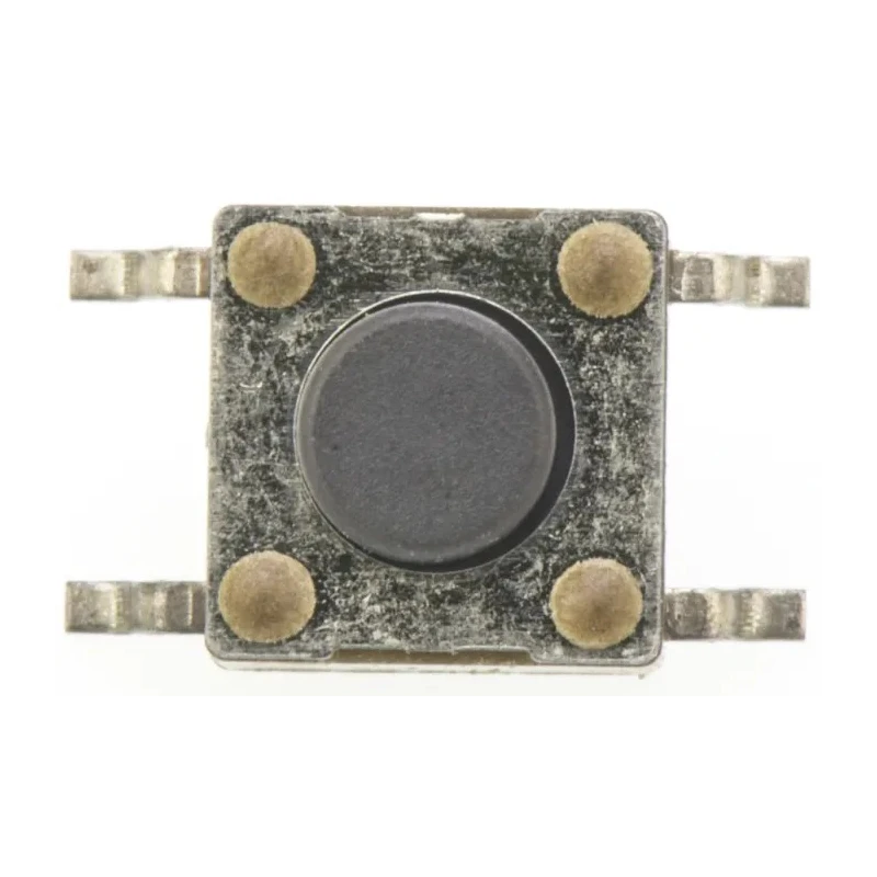 TE Connectivity IP67 Black Tactile Switch Button 0.7 mm SPST 50mA 12V AC 115V DC Surface Mount 2-1437565-7