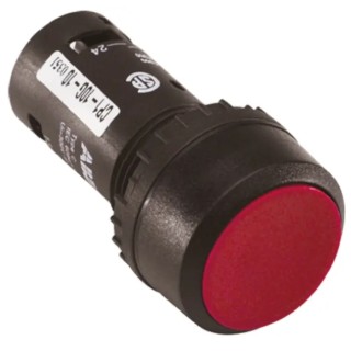 ABB Compact Series Push Button Switch, Maintained, Panel Mount, 22 mm Cutout, SPDT Contact 1SFA619101R1071 CP2-10R-11