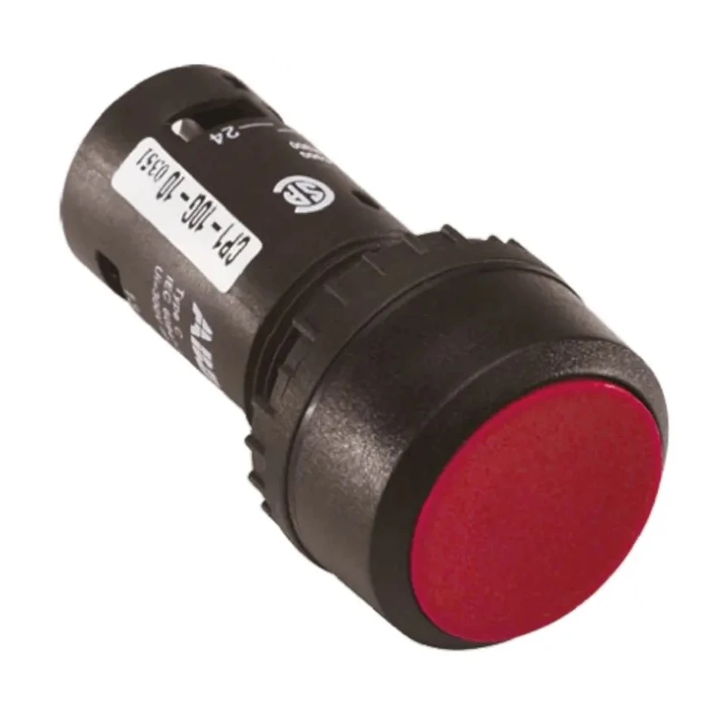 ABB Compact Series Push Button Switch, Maintained, Panel Mount, 22 mm Cutout, SPDT Contact 1SFA619101R1071 CP2-10R-11