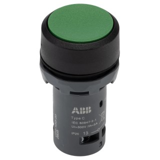 ABB Compact Series Push Button Switch Maintained DPST 22 mm Panel Cutout 2A 125V DC 230V AC IP20 IP66 IP67 IP69K CP2-10G-20