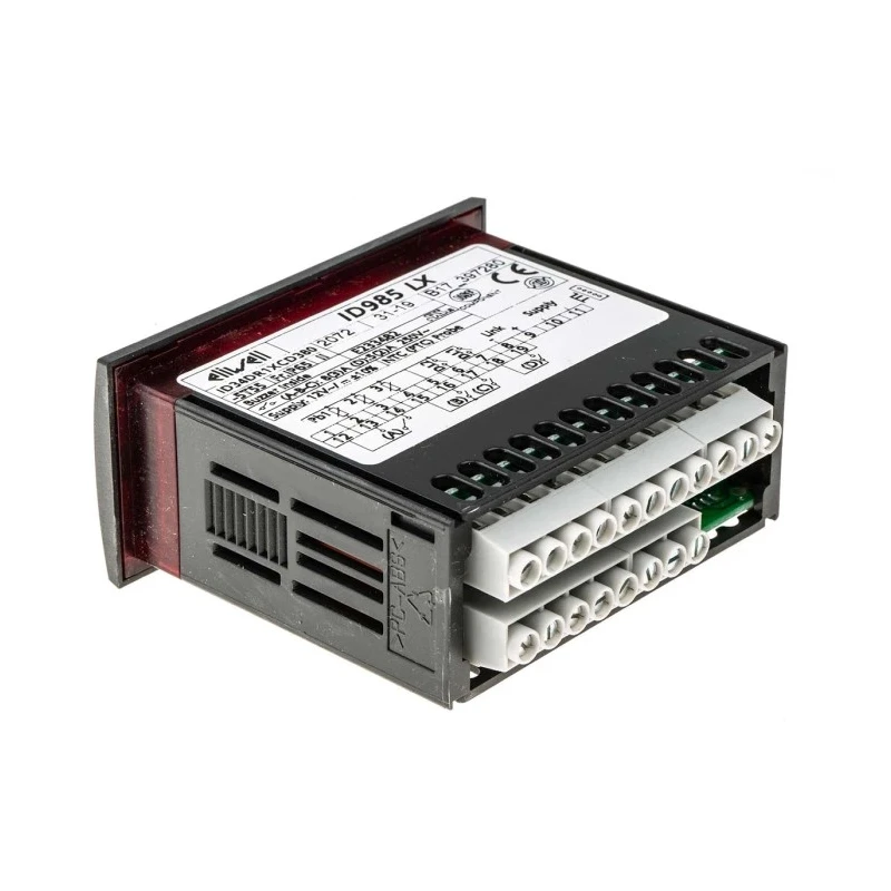 Eliwell On-Off Panel Mount Temperature Controller 2 Input, 4 Output Relay 230 V AC 16 A ID 985 LX-12V-8A-PTC