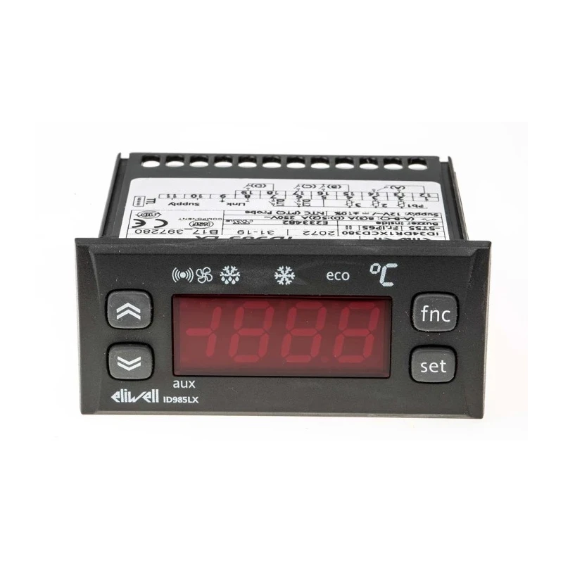 Eliwell On-Off Panel Mount Temperature Controller 2 Input, 4 Output Relay 230 V AC 16 A ID 985 LX-12V-8A-PTC