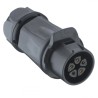Lumberg Industrial Circular Connector Cable Socket 5 Contacts IP67 Polymer Housing 500V 12A 0262 05
