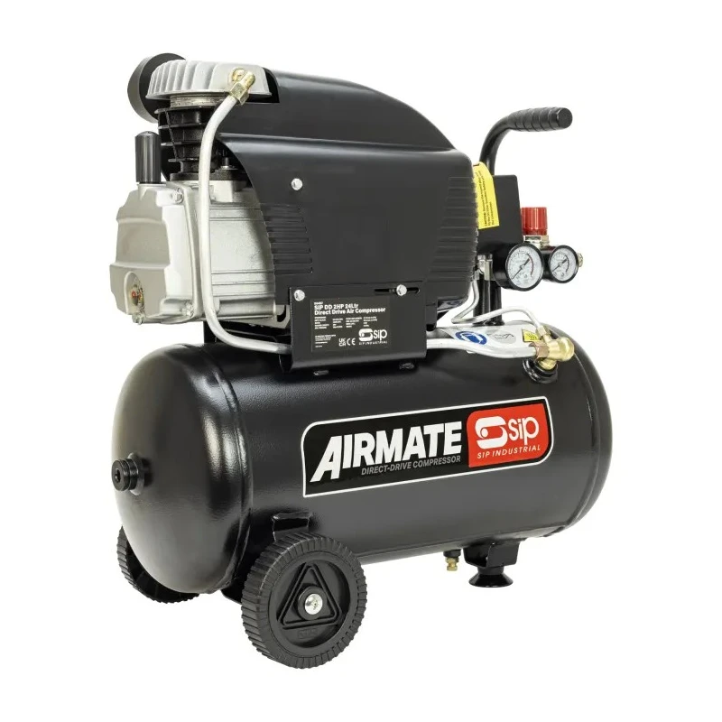 SIP Portable Oil Free Air Compressor 4.1 kW Motor, 116 psi Max Pressure, 25 kg Weight, 24 L Tank Capacity 06457