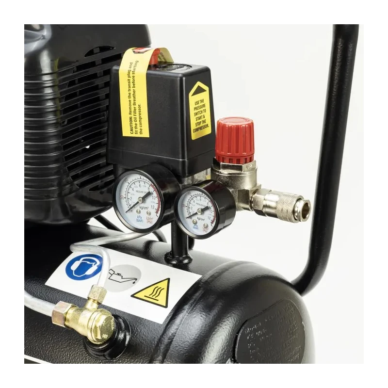 SIP Portable Oil Free Air Compressor 4.1 kW Motor, 116 psi Max Pressure, 25 kg Weight, 24 L Tank Capacity 06457