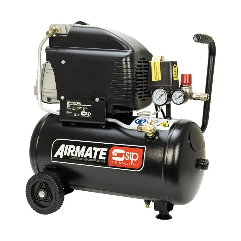 SIP Portable Oil Free Air Compressor 4.1 kW Motor, 116 psi Max Pressure, 25 kg Weight, 24 L Tank Capacity 06457