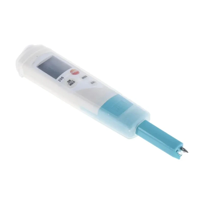 Testo pH Meter 206-pH1, ±0.02 pH Accuracy, 0.01 pH Resolution, 14 pH Max, 60°C Max 0563 2061