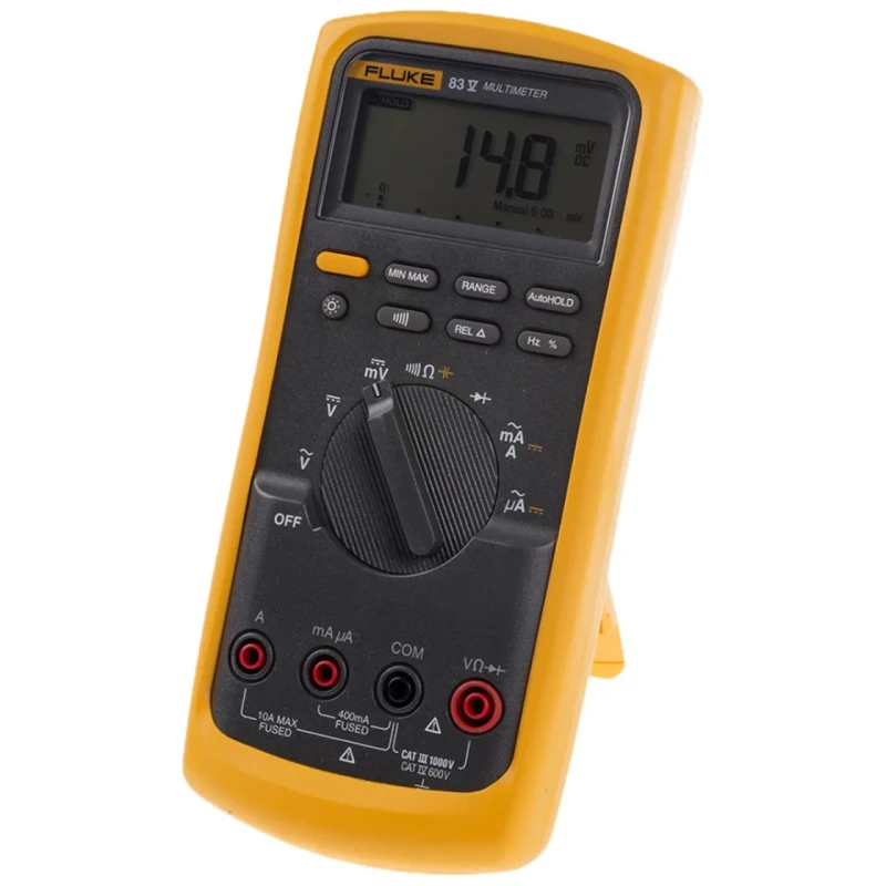 Fluke Digital True RMS Multimeter 1kV DC Voltage 400h Battery Life FLUKE 83V