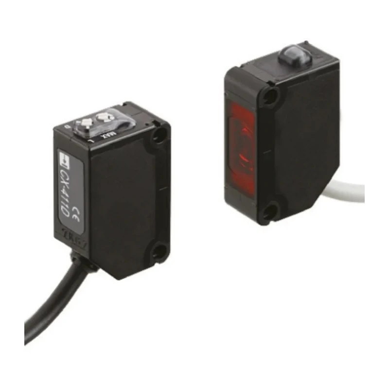 Panasonic Through Beam Photoelectric Sensor, Block Sensor, 10 m Detection Range, PNP Output, IP67, CX-411-P