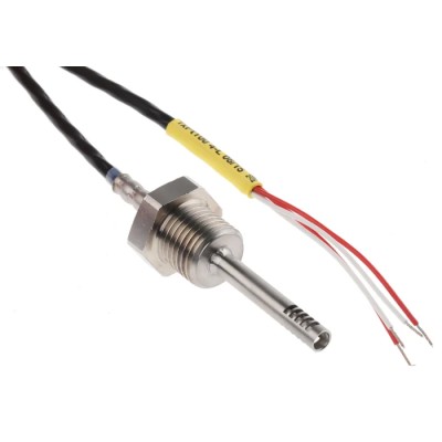 Electrotherm PT100 RTD Sensor 4.5 mm Diameter, 40 mm Length, Accuracy F0.3, Maximum 200°C 