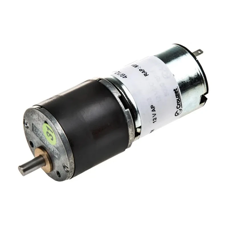 Crouzet Brushed Geared DC Geared Motor, 3 W, 12V, 50 Ncm Torque, 4.6 RPM, 5 mm Shaft Diameter Model 82862202