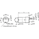 Crouzet Brushed Geared DC Geared Motor, 3 W, 12V, 50 Ncm Torque, 4.6 RPM, 5 mm Shaft Diameter Model 82862202