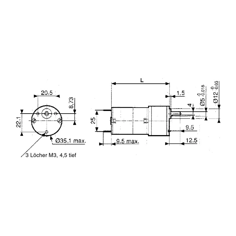 Crouzet Brushed Geared DC Geared Motor, 3 W, 12V, 50 Ncm Torque, 4.6 RPM, 5 mm Shaft Diameter Model 82862202