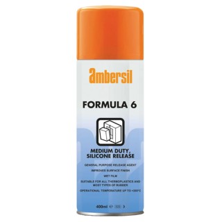Ambersil Silicone Based Mould Release Agent Aerosol 400 ml Plastic Rubber Compatible 200°C 31535-AB