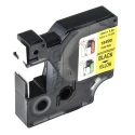 Dymo Black on Yellow Industrial Rhino Flexible Nylon Label Printer Tape, 12 mm Width, 3.5 m Length, Black Print 18490