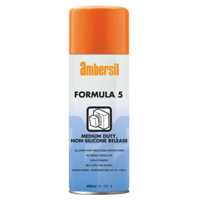 Ambersil Non-Silicone Mould Release Agent 400 ml Aerosol Can, Rubber Plastic Compatible, 150°C 31540-AB