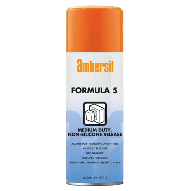 Ambersil Non-Silicone Mould Release Agent 400 ml Aerosol Can, Rubber Plastic Compatible, 150°C 31540-AB