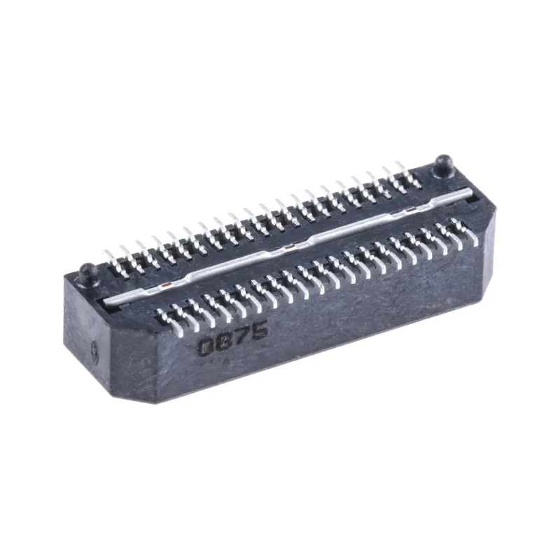 Samtec QTE Series Straight Surface PCB Header, 40 Contacts, 0.8 mm Pitch, 2 Row, Shrouded QTE-020-01-L-D-A