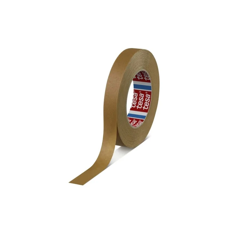 Tesa Masking Tape Light Brown Paper Backing Natural Rubber Adhesive 19mm x 50m 04341-00002-00