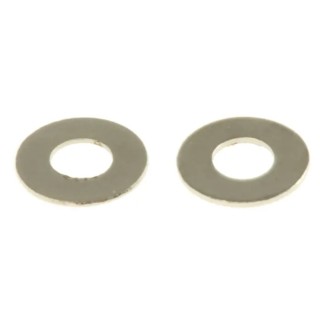 RS PRO Brass Nickel Plated Washers M2 Diameter 2.2mm Thickness 0.3mm DIN 125A 483-0619