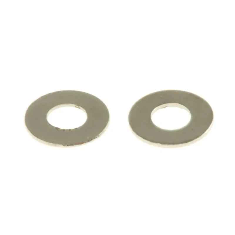 RS PRO Brass Nickel Plated Washers M2 Diameter 2.2mm Thickness 0.3mm DIN 125A 483-0619