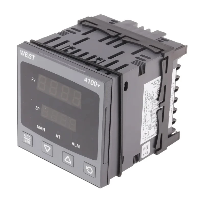 West Instruments DIN Rail PID Temperature Controller 5 Input, 1 Output Linear 264V AC On-Off P4100-2700-0000