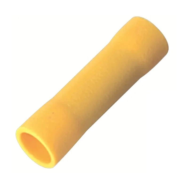 RS PRO BV5 Insulated Yellow Butt Splice Connector Tin Plated Copper 10 AWG 26.5mm 178-7223