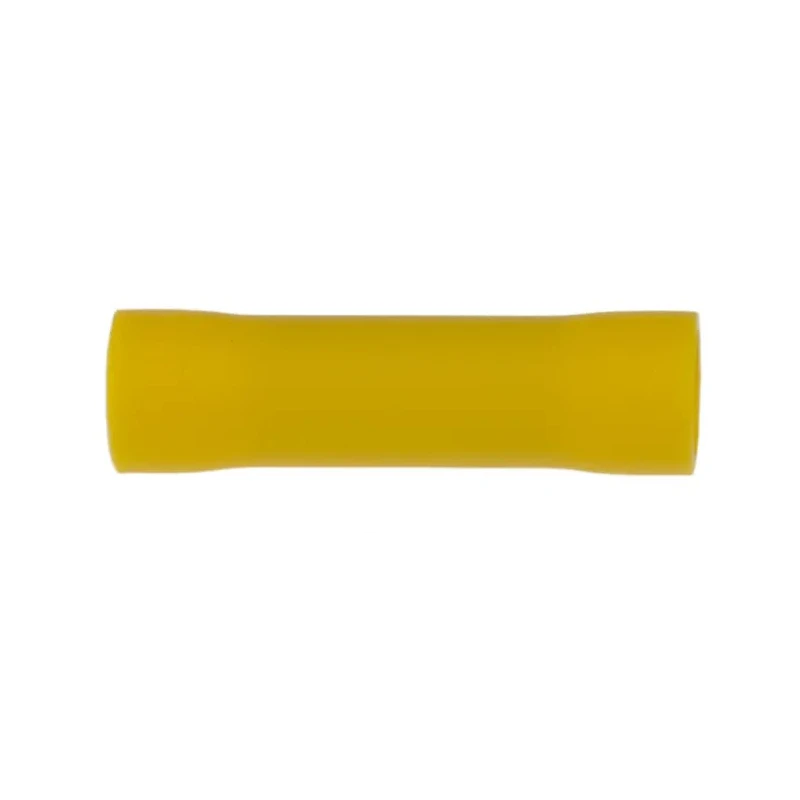 RS PRO BV5 Insulated Yellow Butt Splice Connector Tin Plated Copper 10 AWG 26.5mm 178-7223