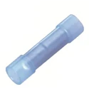 RS PRO Blue Insulated Butt Splice Connector, Nylon Insulation, Copper Contact, Tin Plated, 14 AWG, 25.2mm Length BNYF2