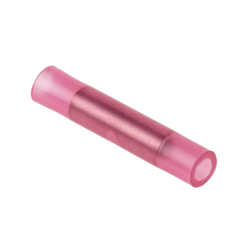 RS PRO Red Insulated Butt Splice Connector 16 AWG Nylon Insulation Copper Contact BNYT1