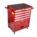 RS PRO Heavy-Duty 5 Drawer Wheeled Steel Roller Cabinet Tool Chest 460mm x 100mm x 860mm 480-6773