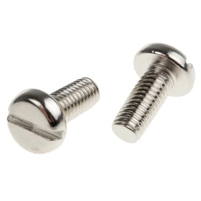 RS PRO Slot Pan Brass Machine Screw 12 mm M5 482-8739