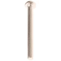 RS PRO Nickel Plated Brass Slot Pan Head Machine Screw 50 mm M5 482-8802