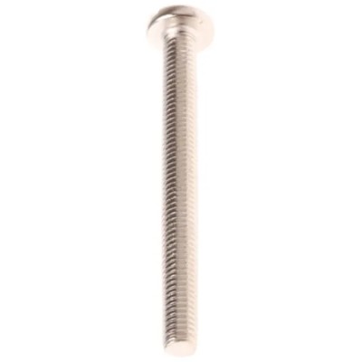 RS PRO Nickel Plated Brass Slot Pan Head Machine Screw 50 mm M5 482-8802