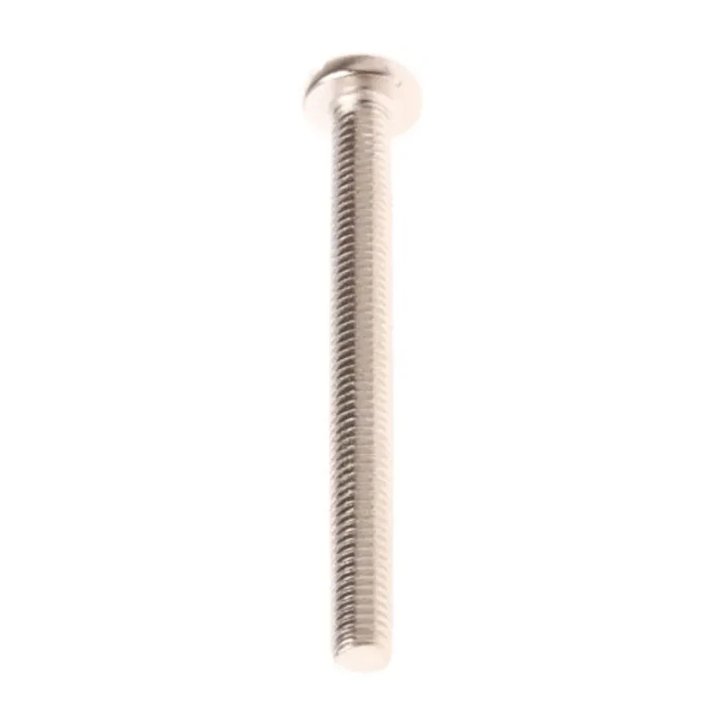RS PRO Nickel Plated Brass Slot Pan Head Machine Screw 50 mm M5 482-8802
