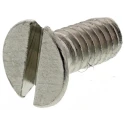 RS PRO Slot Countersunk Nickel Plated Brass Machine Screw 6 mm M2.5 482-9142